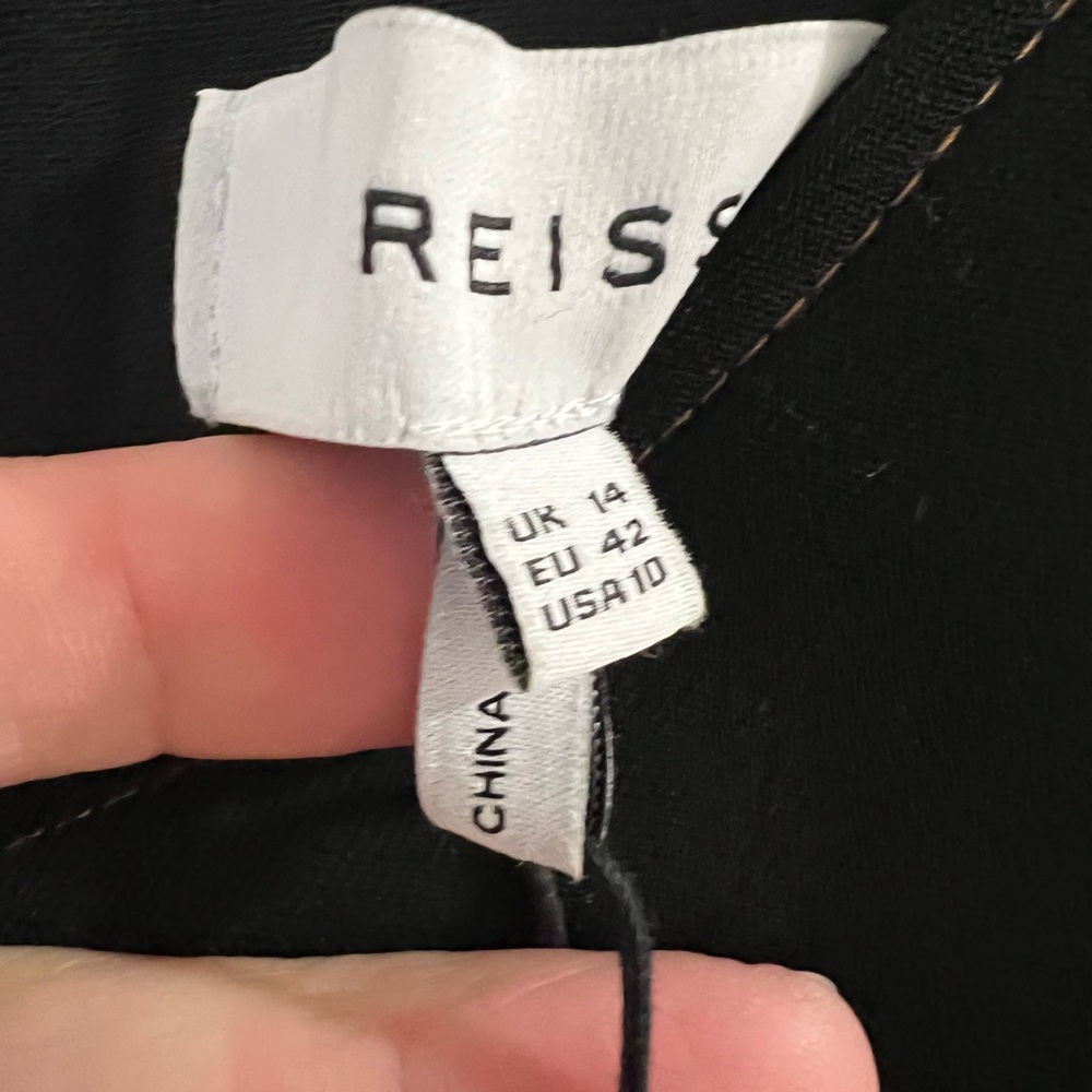 Reiss Pippa stabstich Burnout Dress - Size 10 - NWT - Picture 8 of 13